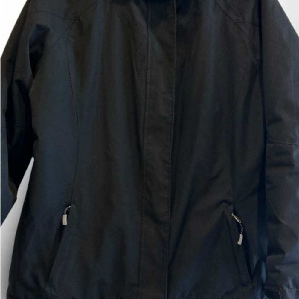 Lands' End Women’s Performance Puffer Jacket Black Size MP 10-12 - Picture 3 of 10